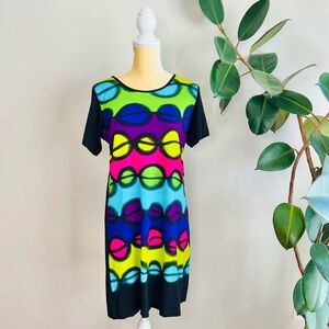 Rock ‘N Karma short sleeve printed mini dress